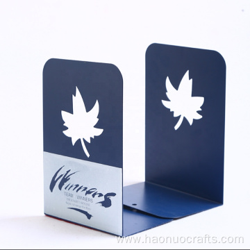 Metal-hollow maple leaf book stand bookshelf book